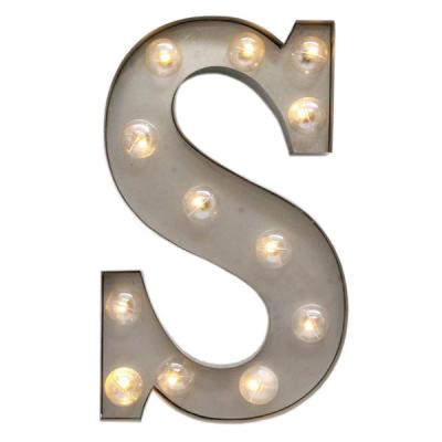 China Hand Painted Metal LED Carnival Light Up Letter 