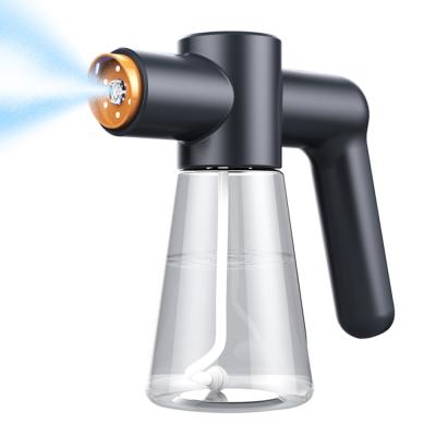 China 730ml Portable Handheld Mist Spray Gun Nano Atomizer Blue USB Rechargeable Wireless Air Atomization Gun Nano Spray Gun For Home for sale