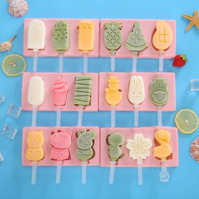 China Sustainable Ice Cream Molds Cartoon Cartoon Characters Customized Pattern Molds For Summer for sale