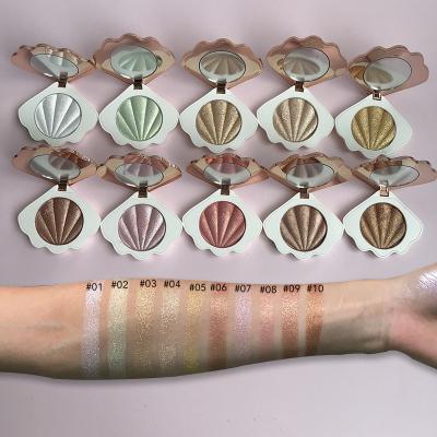 China OEM Factory Design Seller Highlight Bar Powder Private Label Multi Colors Makeup Baked Powder Bronzer Palette New for sale