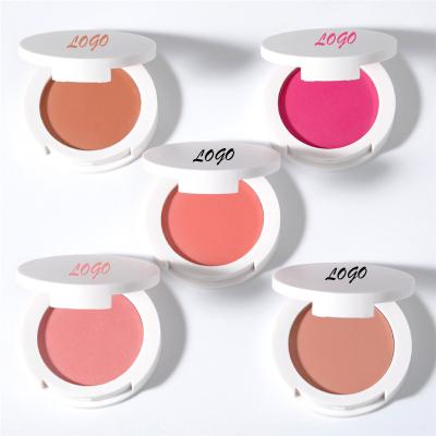 China 2022 Long Lasting High Quality Waterproof Blush Single Color Makeup Vegan 12 Colors Cheek Blush Powder Blush Containers for sale