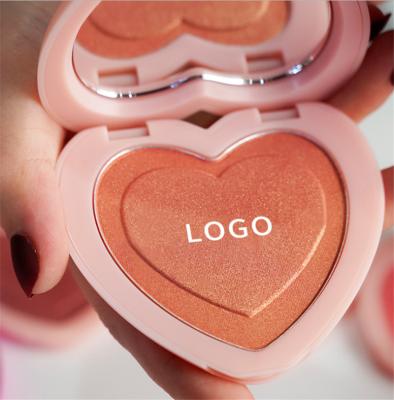 China Waterproof Customizable Your Own Logo Makeup Blusher Shell Blusher Palette Private Label Pink/Gold/Red Packaging for sale