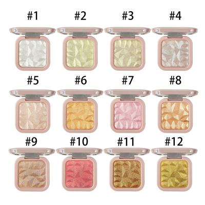 China Waterproof Shinny Vegen Highlight Face Cosmetics Makeup Private Label Diamond Highlighter Highlight Bar for sale