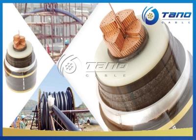 China High Tension XLPE Power Cable Power Station Underground 630mm2 110 kV 220 kV for sale