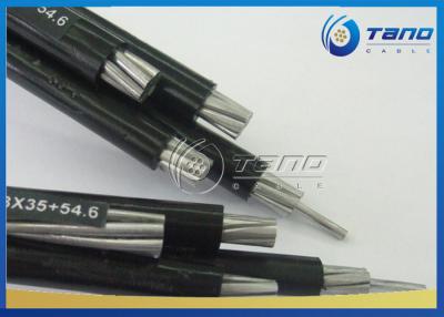 China PE / XLPE Insulation Quadruplex Service Drop Cable Aluminum Conductor One Year Warranty for sale