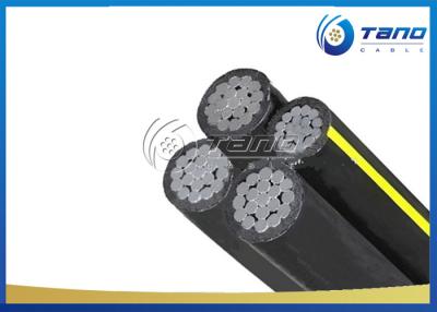 China Het Aluminiumkabel Quadruplex 3+1 Kabel 3x2AWG+1x1AWG van de de dienstdaling van Kern de Luchtabc Te koop