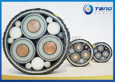 China Black Color High Voltage HV Power Cable XLPE Insulation With Aluminum Sheath for sale