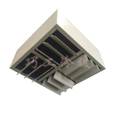 China Unit 4 Unit Ceiling Suspended Low Noise Heater Hot Water Fan Hotels Hot Water Fan Directions Hot Air Supply For Factory Warehouse Sports Stadium for sale