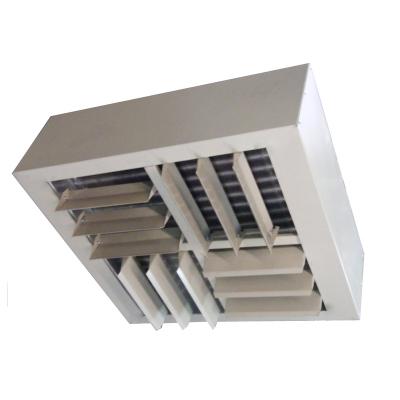 China 75kW 260000BTU Industrial Ceiling Suspended Fast Heater Warehouse Factory Compressed Air Source Fan Heater Industrial Steam/Air Heater for sale