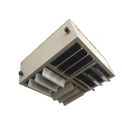 China Industrial Ceiling Suspended Fast Heater Warehouse Factory Compressed Air Source Fan Heater Steam/Air Heater 56kW 190000BTU for sale