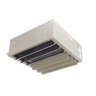 China 35kW 120000BTU Ceiling Suspended Fast Heater Warehouse Factory Compressed Air Source Fan Heater Industrial Steam/Air Heater for sale