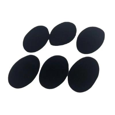 China Protective Wholesale Breathable Black Cotton Special Shaped Sponge Processing Earphone Protective Cotton Earphone Pad for sale