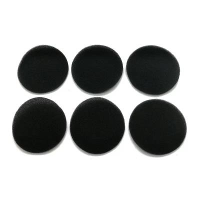 China Protective Wholesale Breathable Black 3*51mm Cotton Special Shaped Sponge Processing Circular Earphone Pad Cotton Earphone Pad for sale