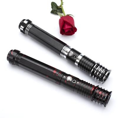 China 2022 Flash Aluminum Sensitive Pixel Oscillation Lightsaber RGB Blood Bath Duel TOOBAXsaber Toys Children's Toys for sale