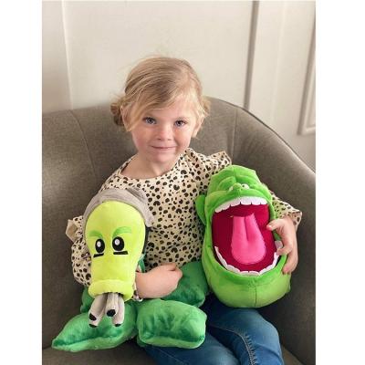 China Plush TKT Green Monster Plush Toy Plush Toy Stuffed Animals Cartoon Soft baby Cuddly Doll for sale