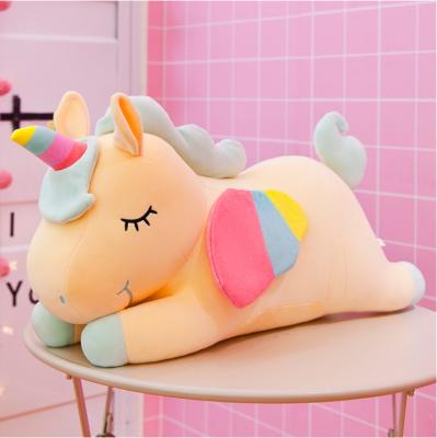 China Plush Creative Angel Unicorn Doll Rainbow Pony Litleo Plush Toy Pillow Doll Gift for sale