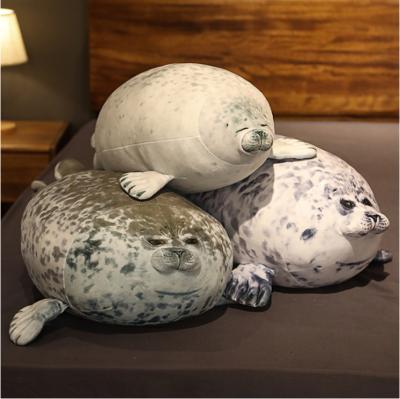 China Plush Moonmins Litleo Plushine Toy Simulation Japan Osaka Seal Pillow Popular Soft Seal Doll Aquarium Plush Toy for sale