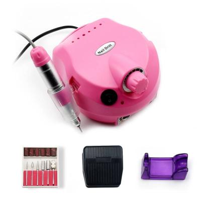 China Electric Plastic Private Label Gel Polish Remove Tool 35000RQM Strips Machine Nail Sanding Drill Bit For Nails Pedicure Manicure for sale