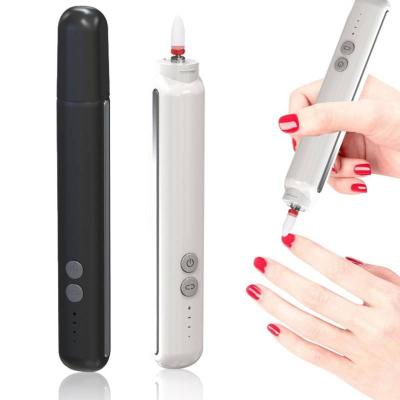 China Plastic 6 in 1 USB Rechargeable Cordless Electric efile Professional Nail Drill Manicure Pedicure Grinding Machine Nail Drill Pen for sale