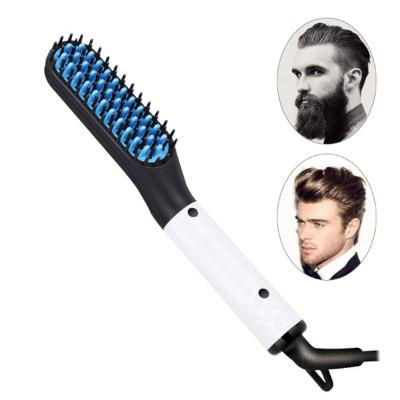 China Household OEM Factory Direct 25W Portable Professional Electric Men's Beard Straightener Fast Heated Brush for sale