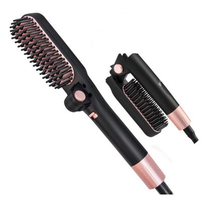 China 35W Household Comb Hair Straightener Multiple Functional Fast Heating Ceramic Brush for sale