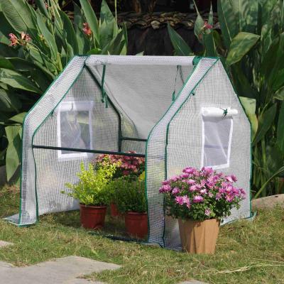 China Easily Assembled Mini Plant Tent Yard Greenhouse Can Be Folded And Transparent for sale