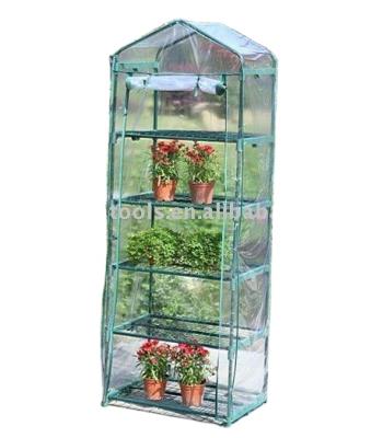 China Cheap and practical easily assembled 5 - tier greenhouse for sale