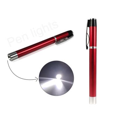 China Customized Mini LED Medical Pen Light Stainless Flashlights Portable Medical Pen Light Medical Led Torch for sale