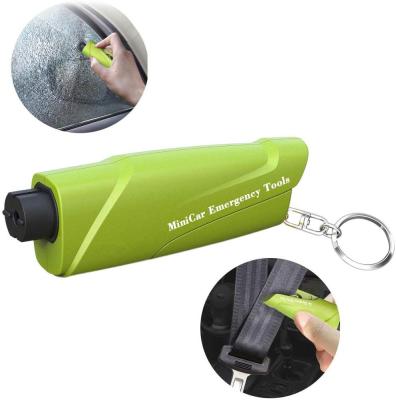 China Car Breakdown Car Rescue Tool Glass Hammer with Seat Belt Cutter, Ultra-portable Glass Hammer Crusher Key Chain for sale