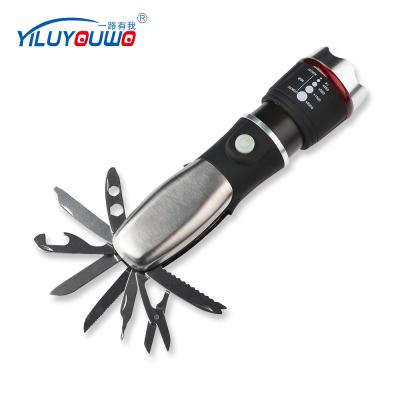 China Multi Tool in One Factory Supply Adjustable Handheld Waterproof Powerful Rechargeable Led Flashlight for sale