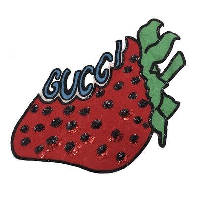 China Cheap price fashion embriodery patch for clothes home soft sequin embroidery fashion garment accessories DIY personality patch decorative strawberry patch G for sale