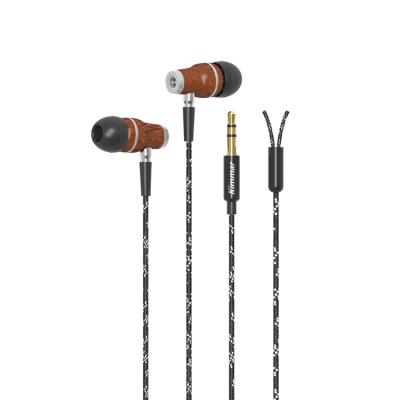 China In-ear High Quality Wooden Materials Clip In Ear Headphones Stereo Sound Wooden Earbuds Earbuds For Mobile Phones for sale