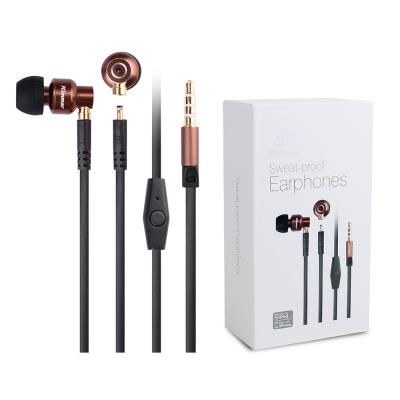 China New In-Ear Item Wired Earbuds Metal Sweatproof Detachable Headphones For Smartphones for sale