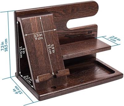 China Multi-functional mobile phone docking station engraved by phone holder for sale