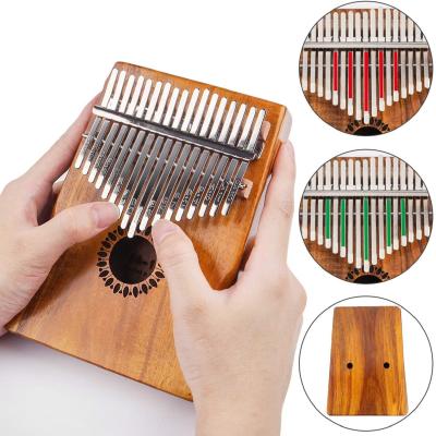 China Wooden Phone Holder 17 Keys Kalimba Inch Piano Craft Gift for sale