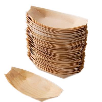 China Minimalist boats and disposable bamboo wooden forks serving items kit for sale