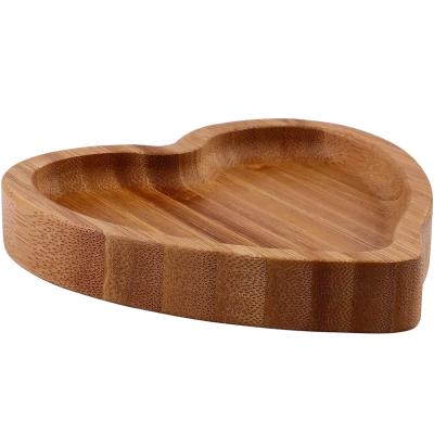 China Viable Varies Shape Heart Apple Pear Shape Wooden Serving Tray for sale