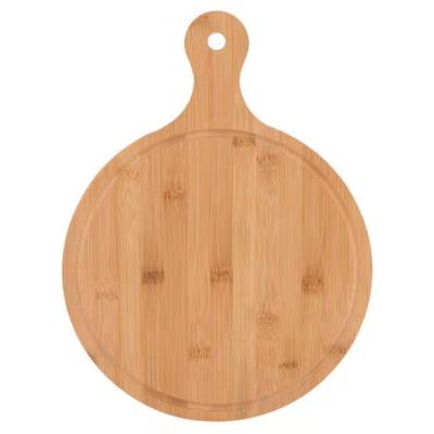 China PREMIUM BAMBOO PIZZA SKIN Sustainable With Non-Slip Handles Cutting Board for sale