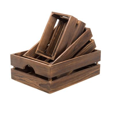 China Customized Modern Natural Decorative Wooden Storage Boxes Customized Modern Wooden Storage Box for sale