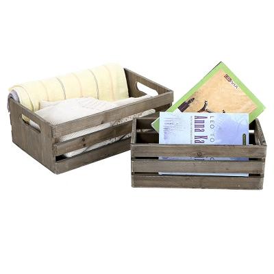 China Special Hot Selling Wooden Storage Boxes Customized Multifunctional Wooden Storage Crate Large Box for sale