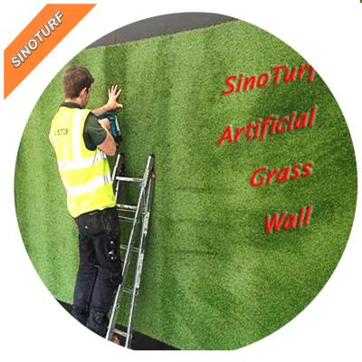 China PE Fibrillated Fibrillated Economical PE Wall Decoration Grass Artificial Lawn, Fake Grass For Dubai Market for sale