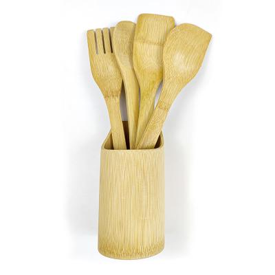 China China 4Pcs 6Pcs Sustainable Appliances Cooking No Painting 100% Bamboo Custom Kitchen Utensils for sale