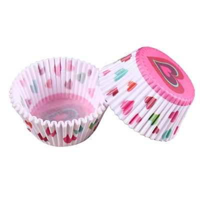 China Disposable Cupcake Wrappers Party Food Grade Craft Paper Greaseproof Cake Cup For Birthday for sale