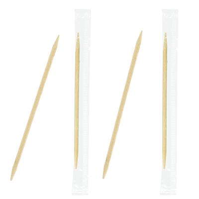 China Cello Disposable Wrap Bamboo Toothpick Toothpicks Individually Wrapped Disposable Toothpick Single Pack Production Bamboo for sale