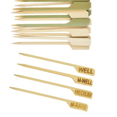 China Easily Cleaned Bamboo Beef Paddle Stick Bamboo Skewer Gun BBQ Skewer Paddle Skewer Bamboo Skewer for sale