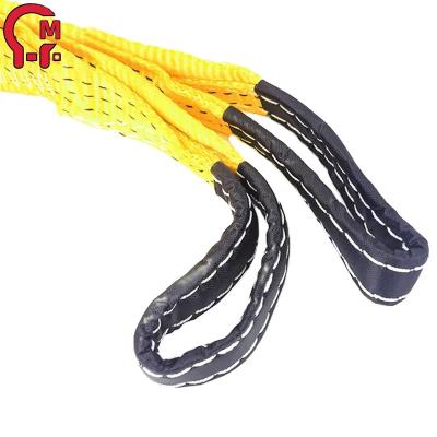 China Endless Type Lifting Tool HLM 26m Round Sling Lifting Belt 4 Ton Gray Round Sling For Lifting 4t Polyester Round Sling For Lifting Goods for sale