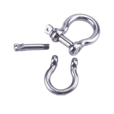 China Shackle Super Black Heavy Industry HLM Supplier d Stainless Steel or 10mm Galvanized Shackles SS d with Safety Bolt for sale