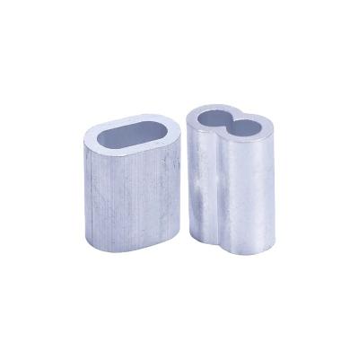 China Wire Rope Fittings din3093 Oval Sleeve Aluminum Crimp Ferrule for sale