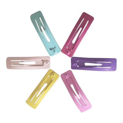 China 2022 New Trend Rectangle Pre-sale BB Clip Soft Wholesale Colorful Cute BB Hair Pins for sale