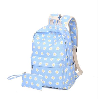 China Fashion Waterproof Women Printed Canvas School Backpack Bag Girls Backpack For Female Travel for sale